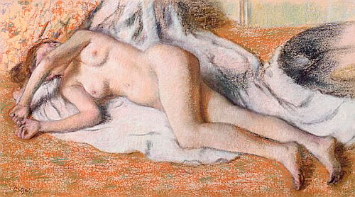 Edgar Degas - After the Bath or, Reclining Nude