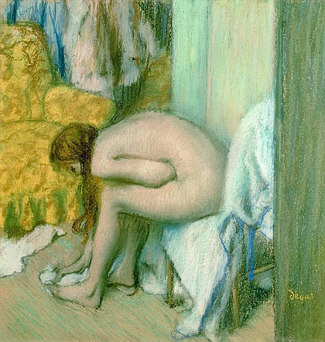 Edgar Degas - After the Bath, Woman Drying her Left Foot