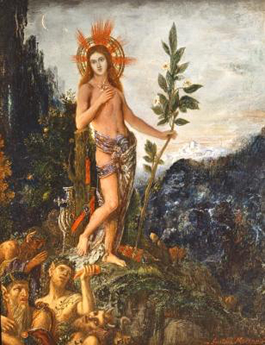 Gustave Moreau - Apollo Receiving the Shepherds' Offerings