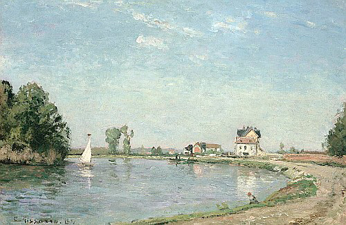 Camille Pissarro - At the River's Edge