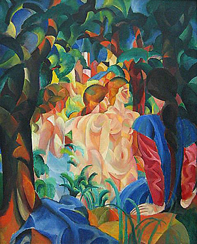 August Macke - Bathing girls