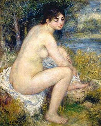 Pierre-Auguste Renoir - Bathing woman drying off her foot