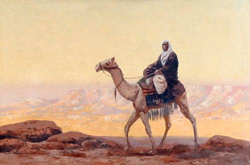 Rudolf Hellgrewe - Bedouin in the desert