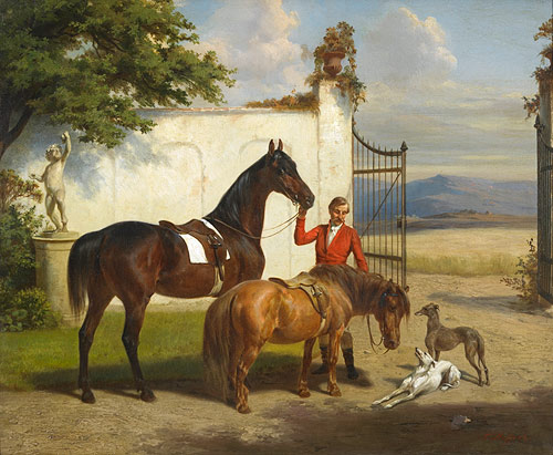 Carl Steffeck - Before the horseback ride