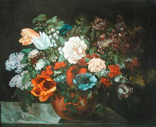 Gustave Courbet - Bouquet of Flowers