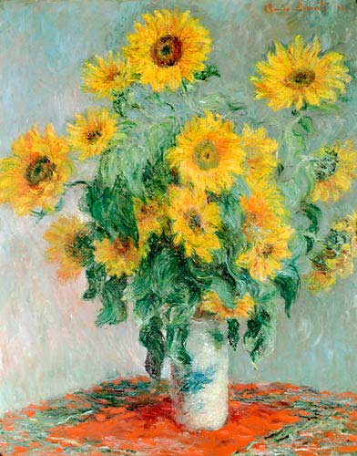 Claude Monet - Bouquet of sunflowers