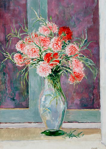 Emil Orlik - Carnations in a glass