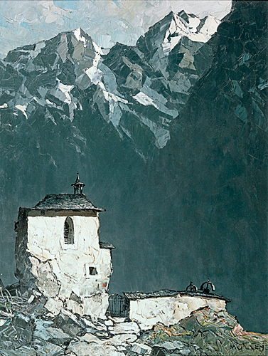 Oskar Mulley - Chapel in high mountains