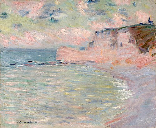 Claude Monet - Cliffs and the Porte d'Amont