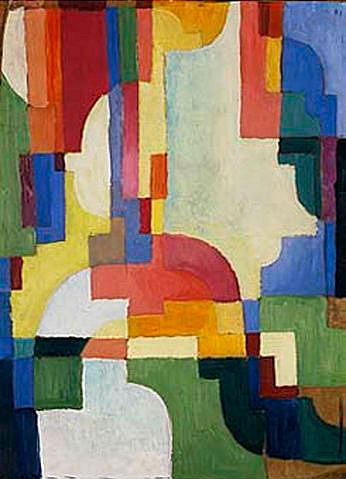 August Macke - Coloured shapes I