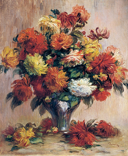 Pierre-Auguste Renoir - Dahlias