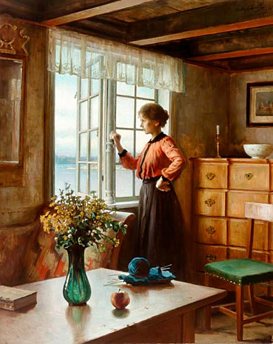 Carl Frithjof Smith - Dream at the window