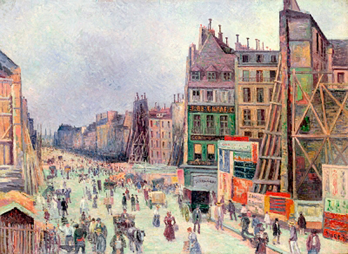 Maximilien Luce - Drilling in the rue Reaumur