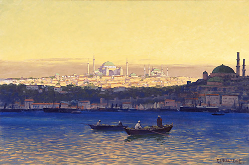 Rudolf Hellgrewe - Evening mood at the Bosporus