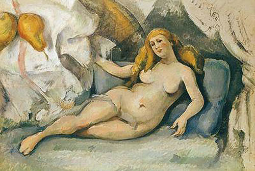 Paul Cézanne - Female Nude on a Sofa