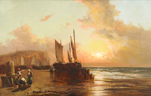 James Webb - Fisher at the beach of Dover