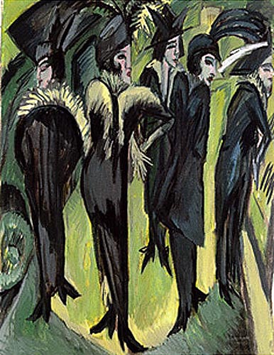 Ernst Ludwig Kirchner - Five women on the sreet