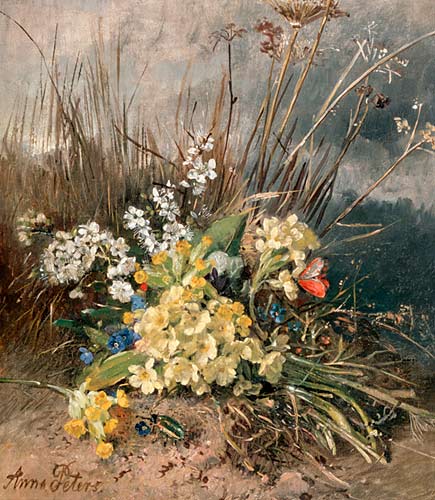 Anna Peters - Floral still life at the end of the meadow