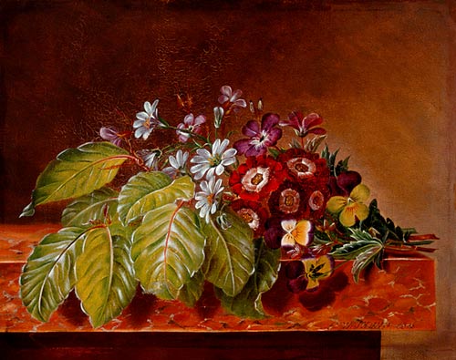 Frederike Wanding - Floral still life with wise flowers