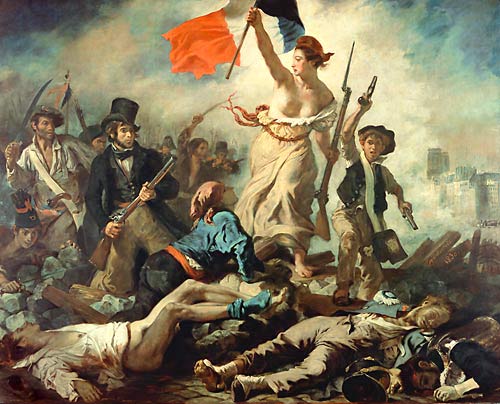 Eugène Delacroix - Freedom at the barricades 