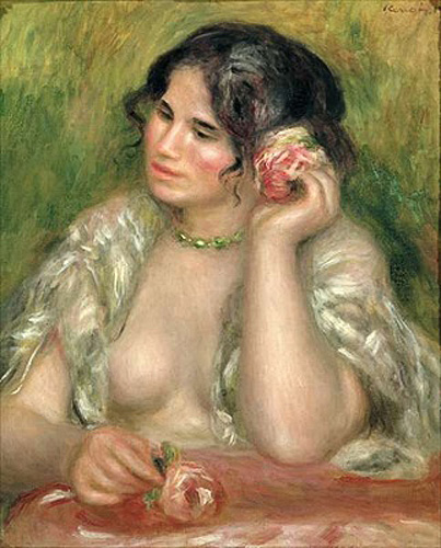 Pierre-Auguste Renoir - Gabrielle with a rose