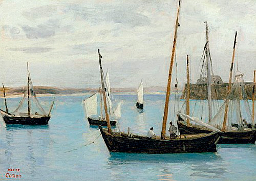 Jean Baptiste Camille Corot - Granville, Fishing Boats