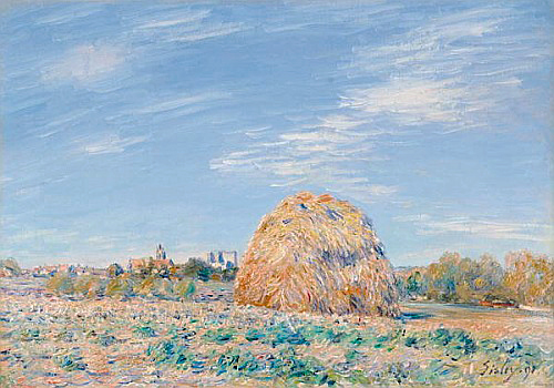 Alfred Sisley - Haystack on the Banks of the Loing