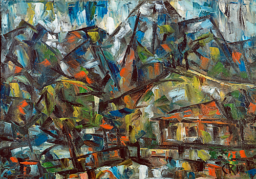 Christian Rohlfs - House in the mountains