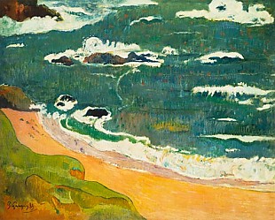 Paul Gauguin - Beach near Le Pouldu