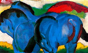 Franz Marc - The little blue horses