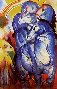 Franz Marc - Tower of the blue horses