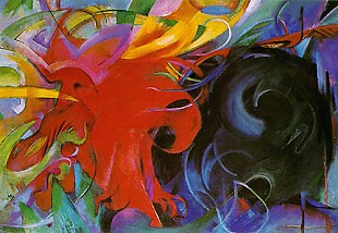Franz Marc - Fighting shapes