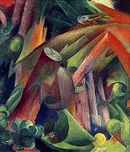 Franz Marc - Inside of the wood with birds