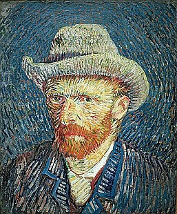 Vincent van Gogh - Self Portrait with Felt Hat
