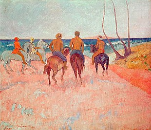 Paul Gauguin - Horseman on the Beach