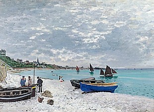 Claude Monet - The Beach at Sainte-Adresse, 1867
