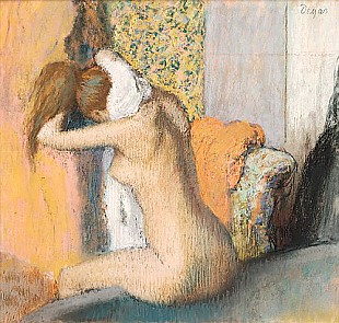 Edgar Degas - After the Bath, Woman Drying her Neck
