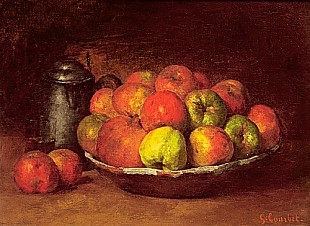 Gustave Courbet - Still Life with Apples and a Pomegranate