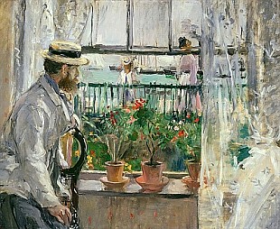 Berthe Morisot - Eugene Manet on the Isle of Wight  
