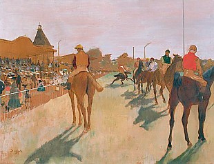 Edgar Degas - The Parade, or Race Horses in front of the Stands