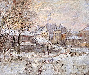Claude Monet - Snow Effect with Setting Sun