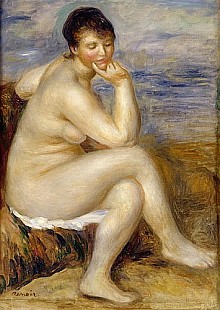 Pierre-Auguste Renoir - Bather Seated on a Rock