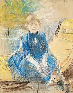 Berthe Morisot - Little Girl with a Blue Jersey