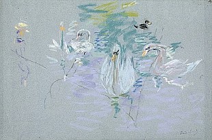 Berthe Morisot - Swans, 1885 
