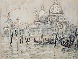 Paul Signac - Venice or, The Gondolas, 1908 
