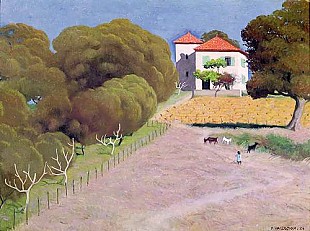 Felix Vallotton - Landscape, The House with the Red Roof