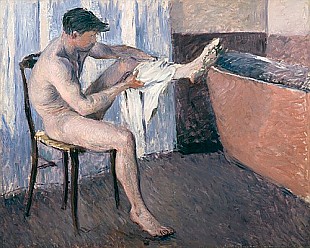 Gustav Caillebotte - Man drying his leg