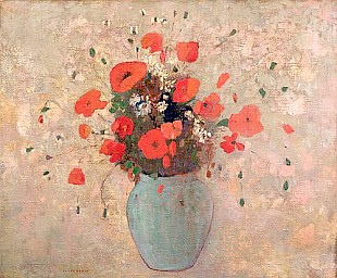 Odilon Redon - Vase of poppies