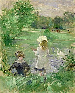 Berthe Morisot - Beside a Lake, 1883  