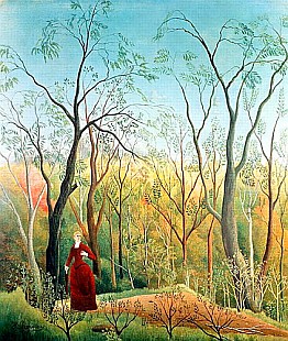 Henri Rousseau - The Walk in the Forest